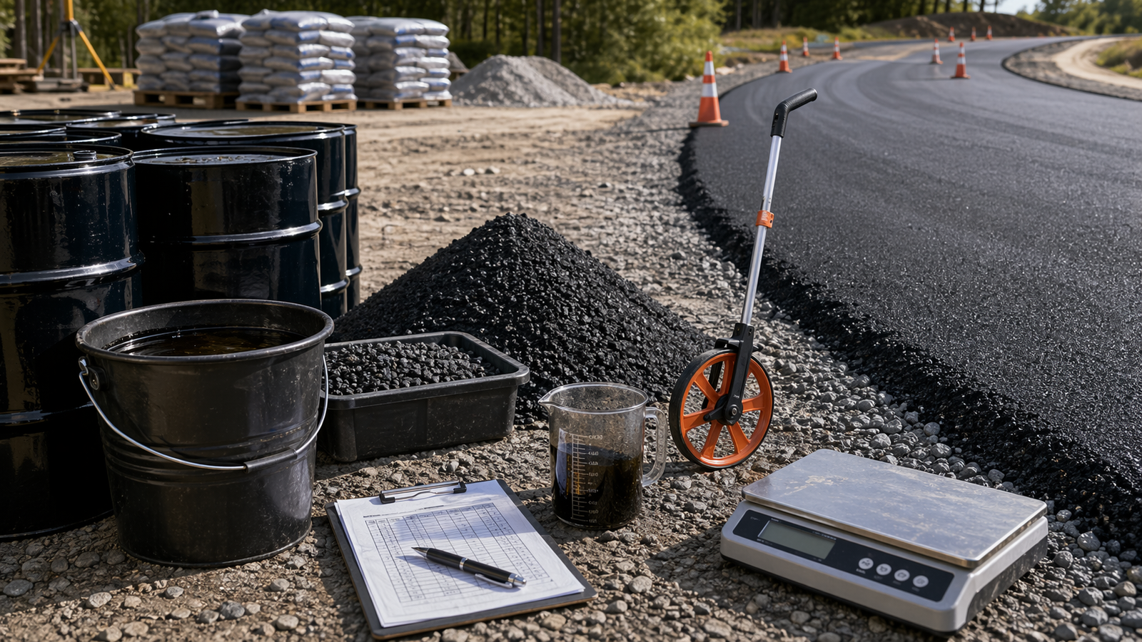 Illustration representing the Bitumen Calculator.