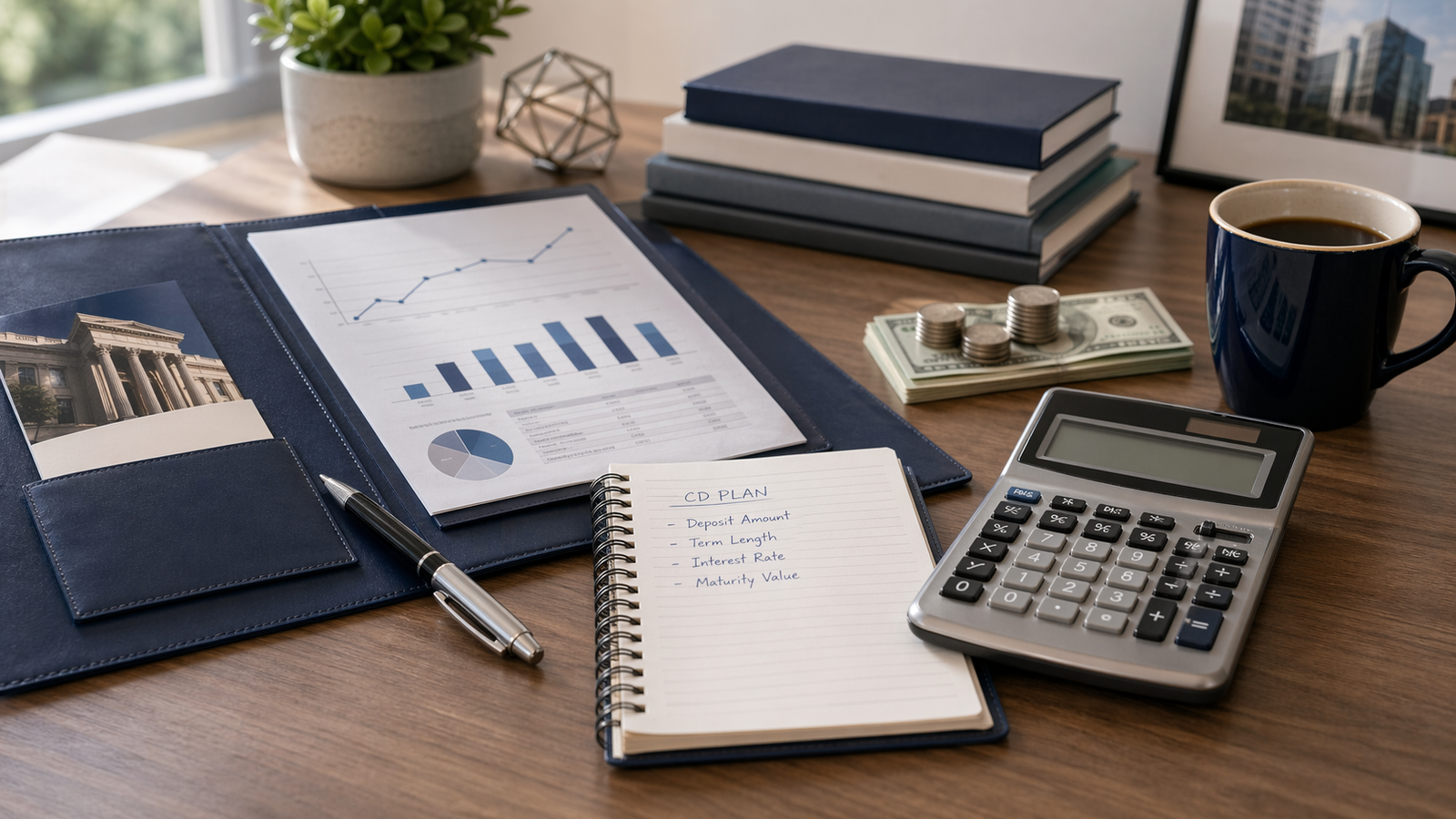 Illustration representing the CD Calculator.