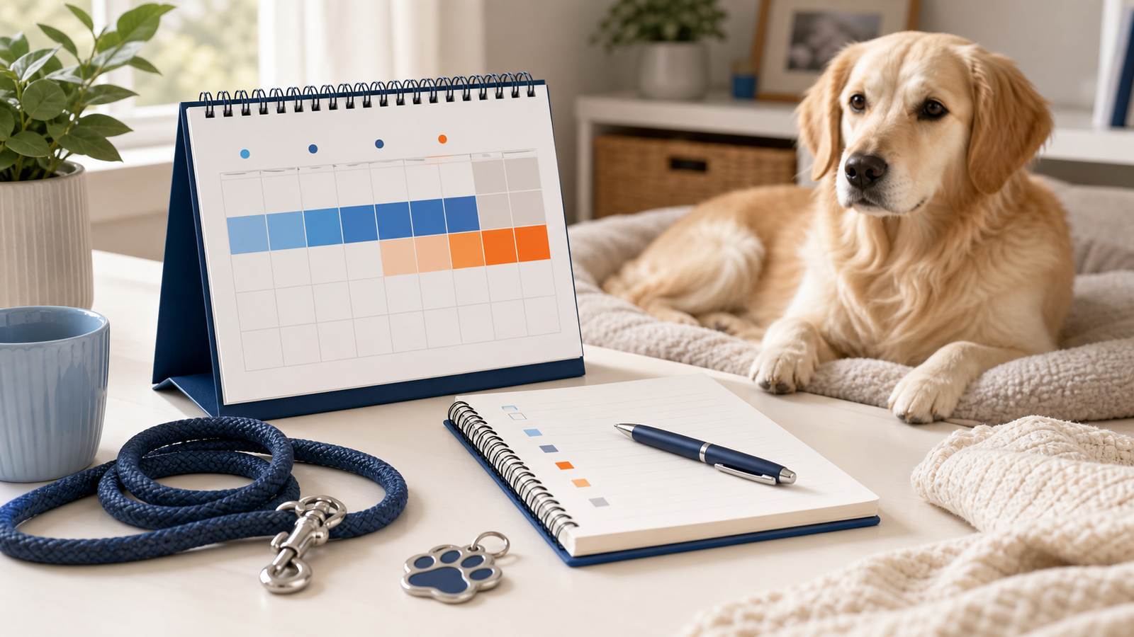Illustration representing the Dog Heat Cycle Calculator.