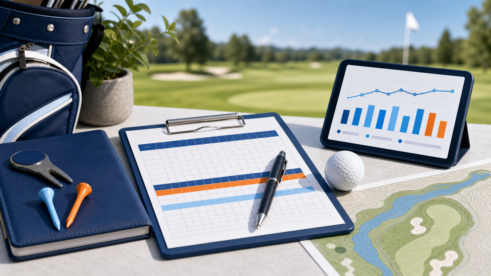 Illustration representing the Golf Handicap Calculator.