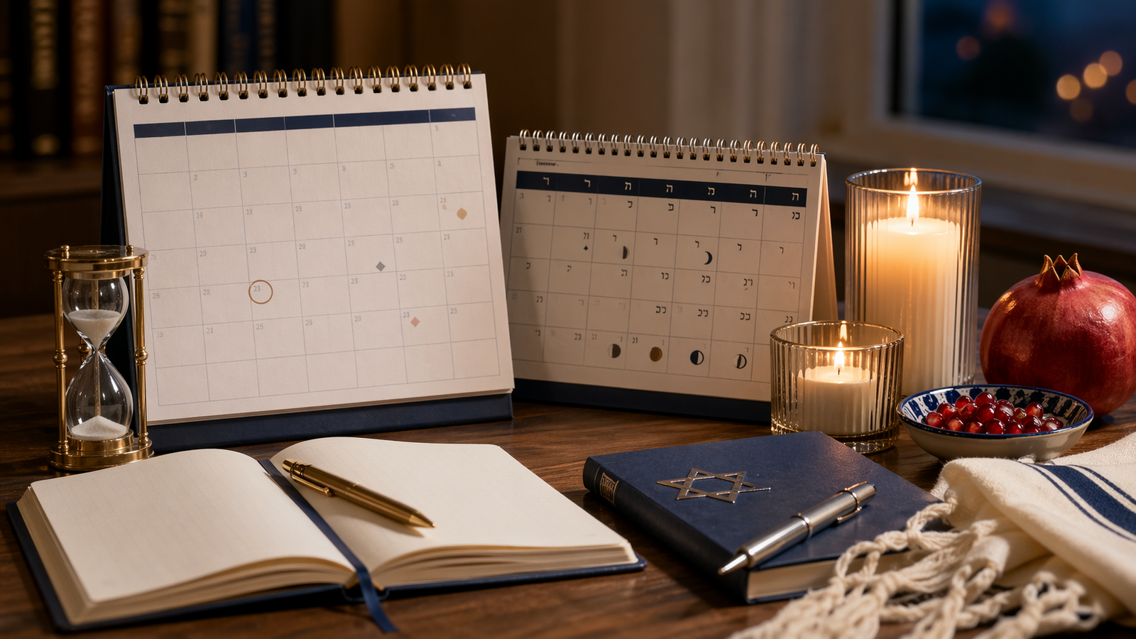 Illustration representing the Hebrew Birthday Calculator.