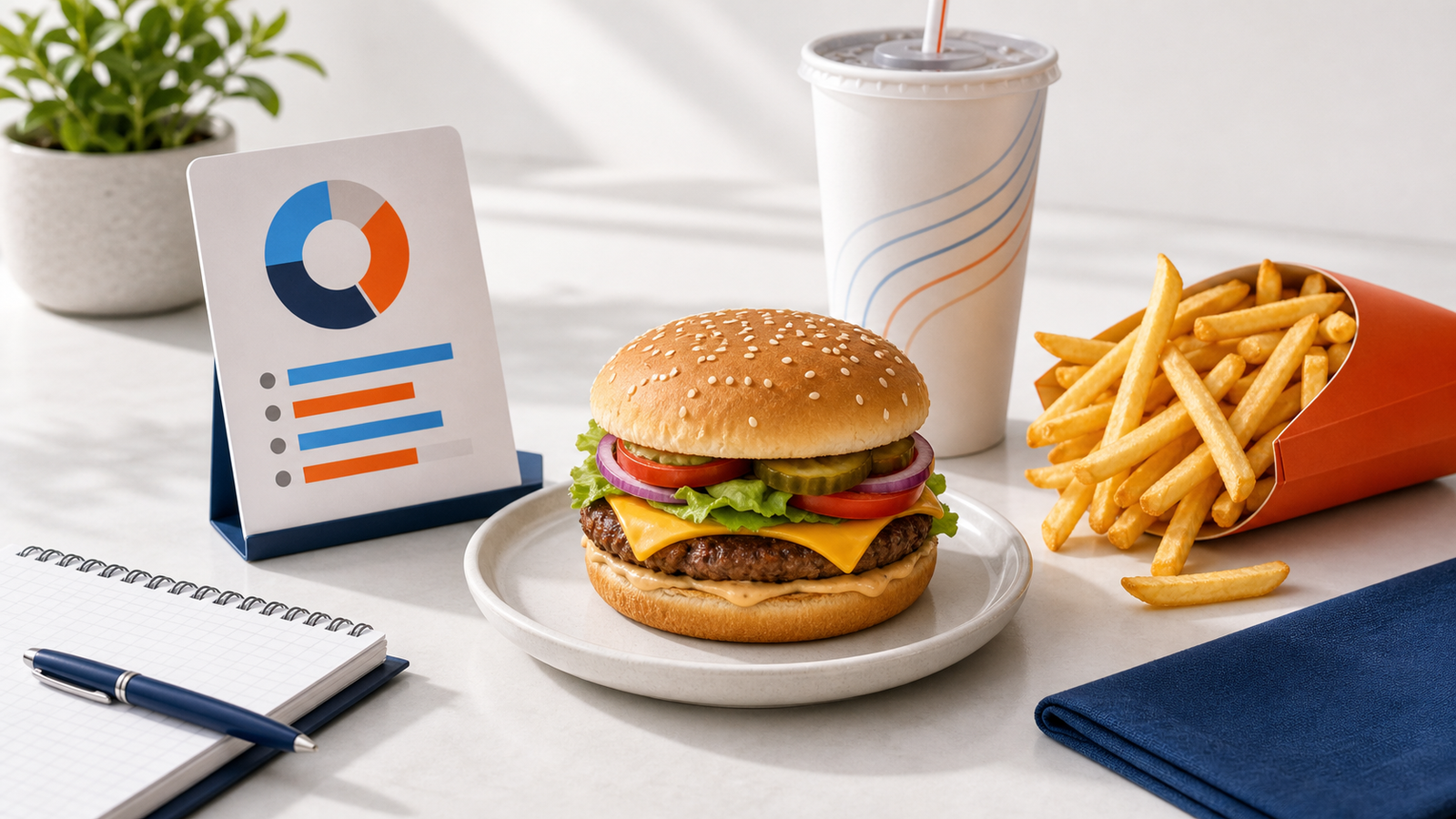 Illustration representing the McD Calorie Calculator.