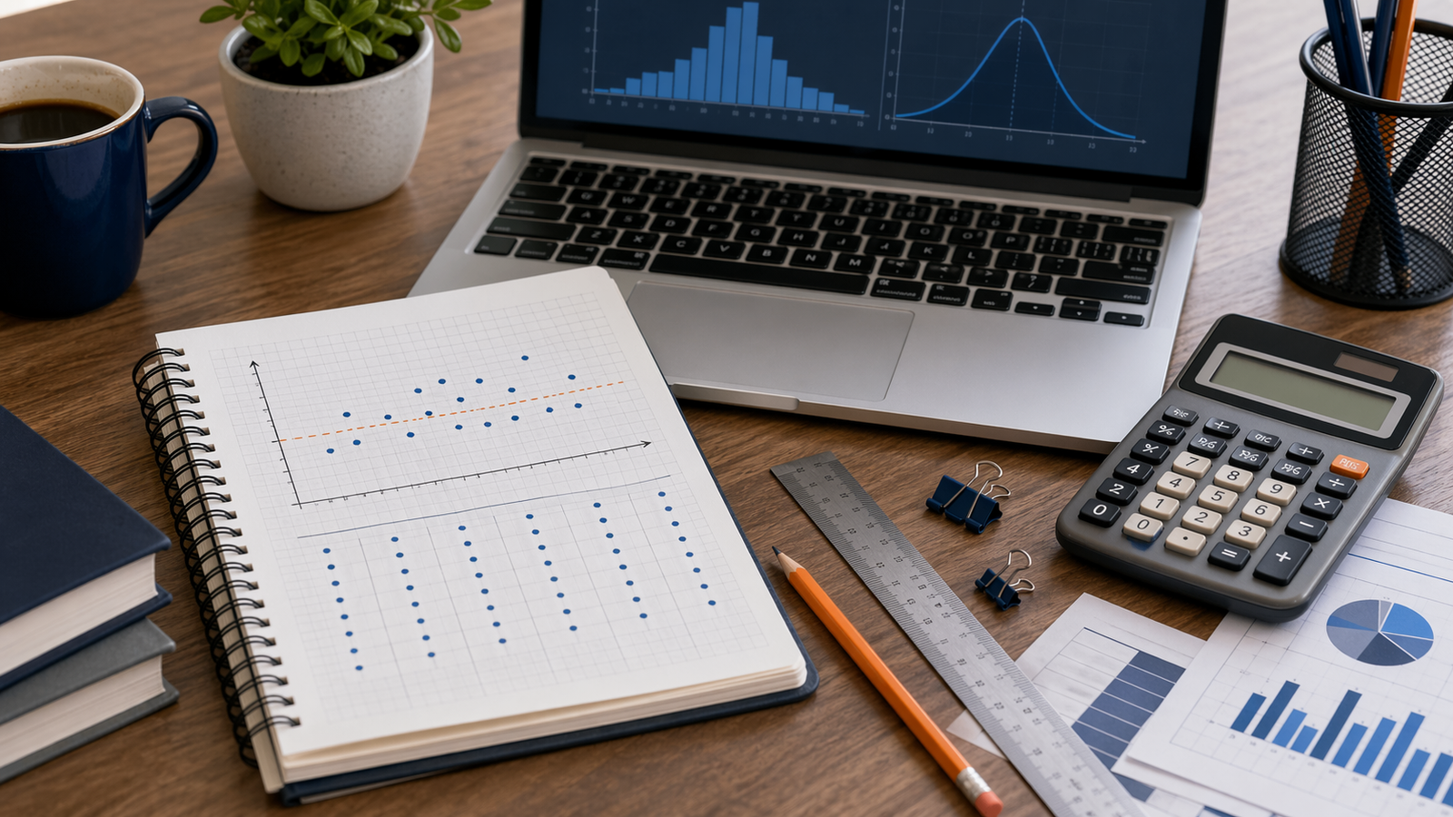 Illustration representing the Mean Calculator.