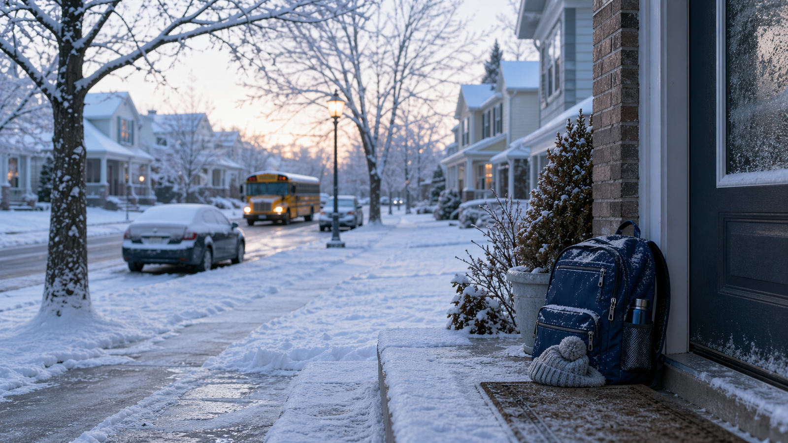 Illustration representing the Snow Day Calculator.