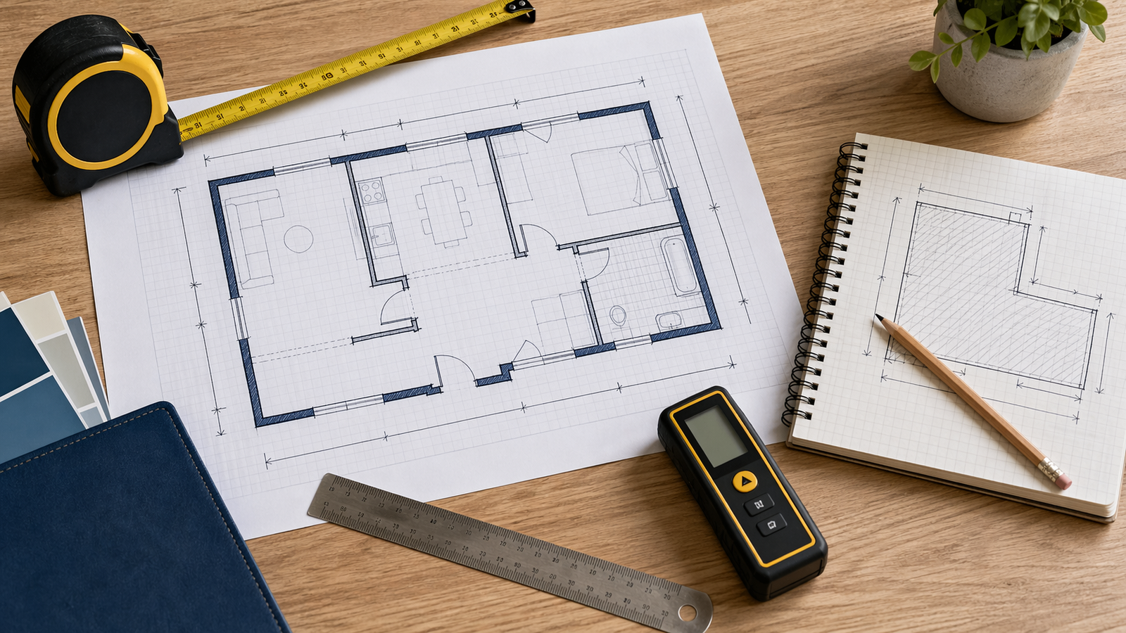 Illustration representing the Square Foot Calculator.