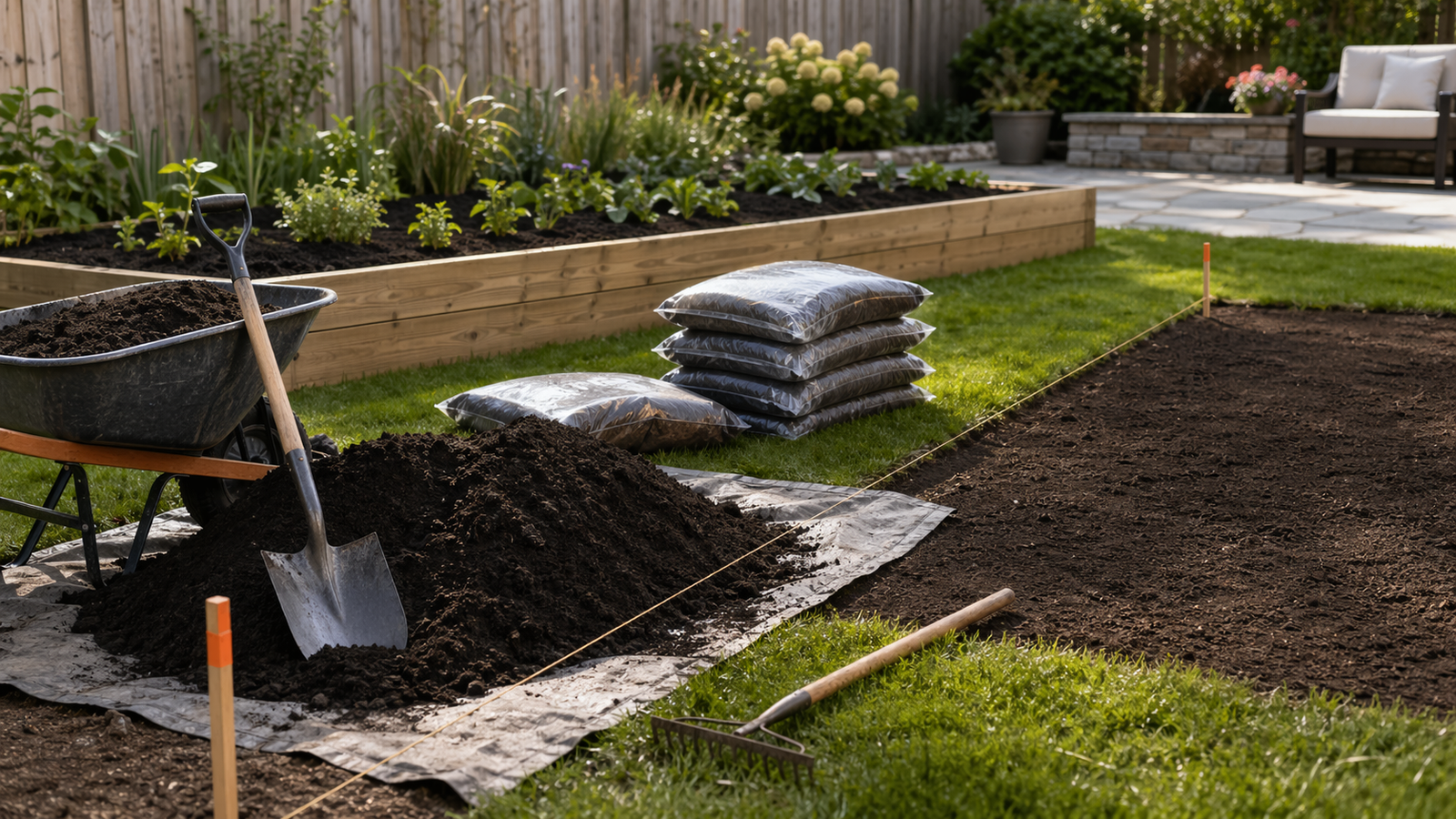 Illustration representing the Top Soil Calculator.